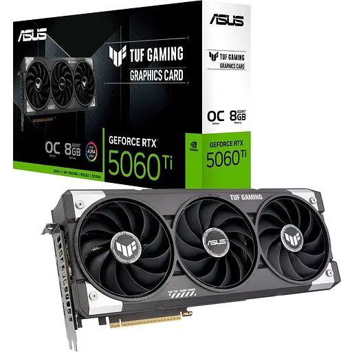 Видеокарта Asus TUF Gaming GeForce RTX 5060 Ti 8 GB OC Edition (TUF-RTX5060TI-O8G-GAMING) UA [135976]