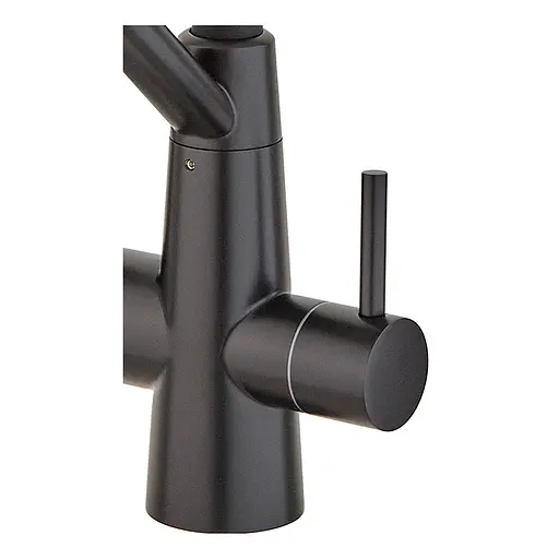 Змішувач для кухні на дві води з гнучким виливом Mixxus FUL-021 black MI6021 Чорний матовий - фото 2