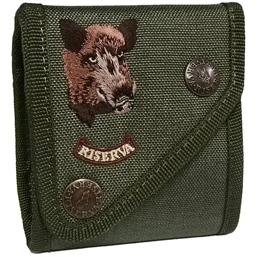 Патронташ Riserva R9011 кал. 7. Олива. Кабан - фото 1