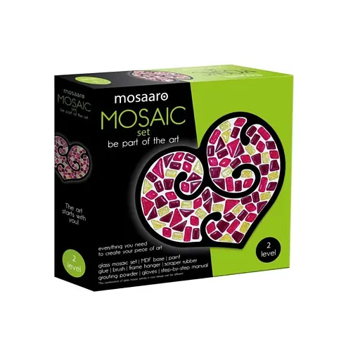 Дитячий набір для творчості кришталева мозаїка Сердце Mosaaro MA2005 - фото 1