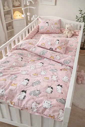 Набор для детской кроватки Cotton из 6 предметов TC303375635 - фото 1