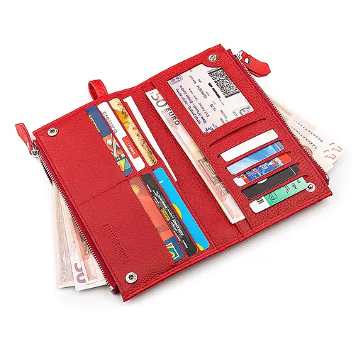 Жіночий шкіряний гаманець (ST420) ST Leather 10х19х2.5 см acs0015577 - фото 4