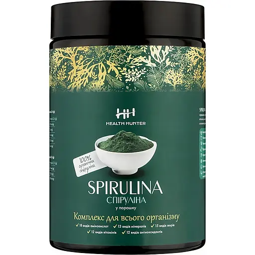 Спіруліна Health Hunter Spirulina порошок 300 г.  - фото 1