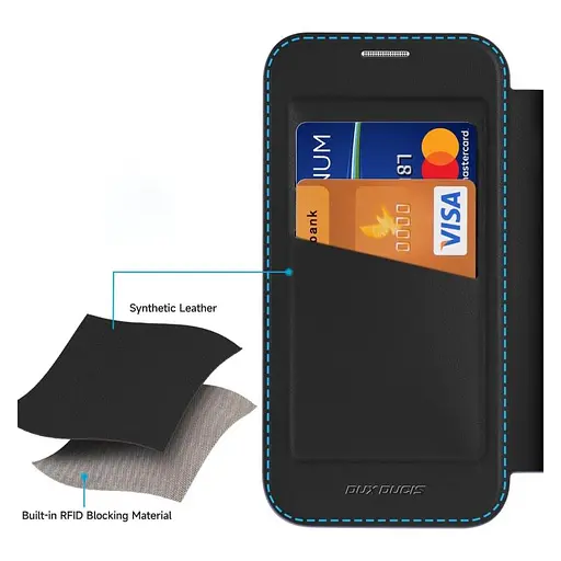 Чохол-книжка Dux Ducis Skin X Pro with MagSafe для Apple iPhone 16, 6.1 Black - фото 3