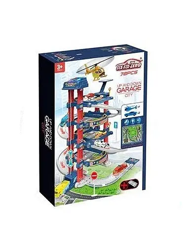 Гараж 660 А-331 Місто", 5 поверхів, 2 машинки, вертоліт, автоматичний витяг, світло, звук, в коробці (6983283063570) - фото 1