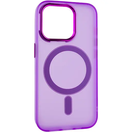 Чехол Epik TPU+PC Lily with MagSafe для Apple iPhone 13 Pro Max 6.7 Purple - фото 2
