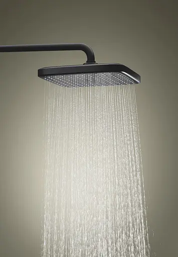 Душова система з термостатом для настінного монтажу Grohe Tempesta System 250 Cube 266892431, Чорний матовий - фото 6