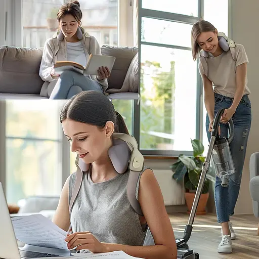 Массажер для шеи Deep Tissue Electric 3 режима массажа 2 температуры 5D - фото 6