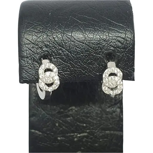 Срібні сережки Vegas з фіанітами. 20100Р