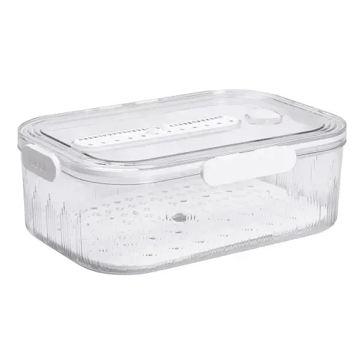 Лоток органайзер для хранения продуктов Yiwu HP-27-2 пластиковый белый - фото 4
