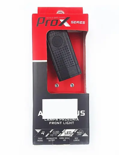 Велосипедна фара передня ProX Aero F Plus USB 400 Lm (G0000309) - фото 3