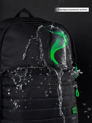 ﻿Молодежный рюкзак черный с usb портом мужской SkyName для города (80-48 B) - фото 8