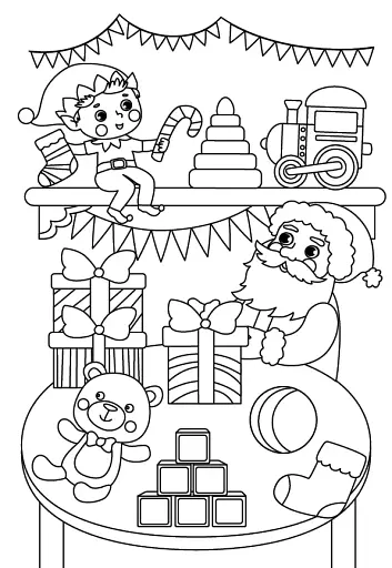 Зимові розмальовки з наліпками. Різдвяний ярмарок - фото 3