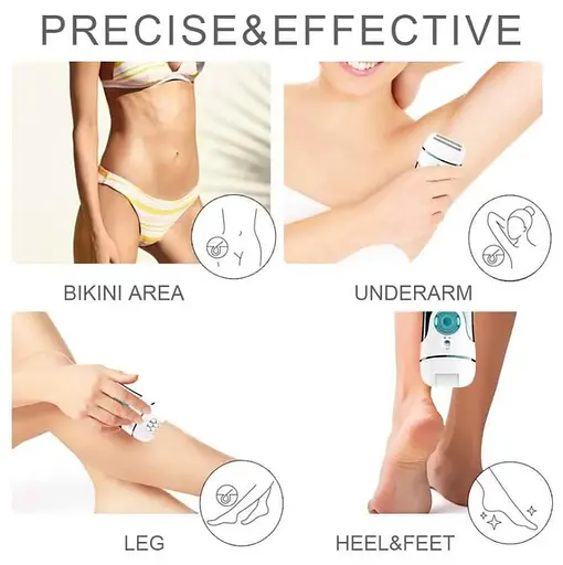 Эпилятор женский аккумуляторный VGR V-700 (4 насадки) - фото 6