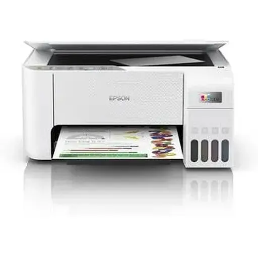 МФУ струйный цветной A4 Epson L3256, White, WiFi, 5760х1440 dpi, до 33/15 стр/мин, USB, встроенные СБПЧ, чернила Epson 103 (C11CJ67414)