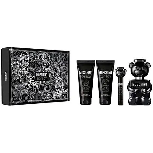 Набір для чоловіків Moschino Toy Boy: Парфумована вода 100 мл та 10 мл + Гель для душу 100 мл + Бальзам після гоління 100 мл - фото 2