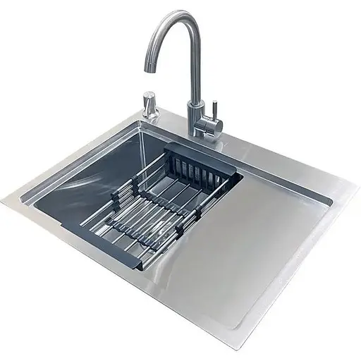 Комплект мийка + змішувач Romzha Caravela 58L (A) - фото 1