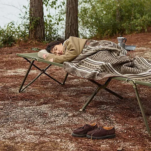 Складная туристическая кровать Naturehike CNH22JU033 сталь (Зеленый) - фото 6