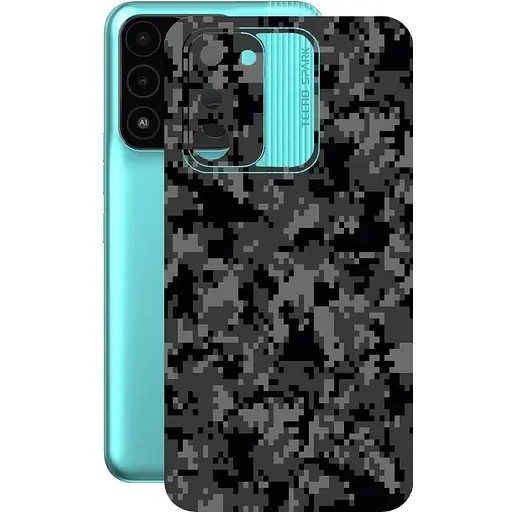 Защитная пленка StatusSKIN для Tecno Spark 8c Корпус Винил Пиксель 1 - фото 1