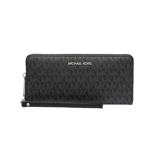 Жіночий гаманець MICHAEL KORS (великий, чорний с логотипом)