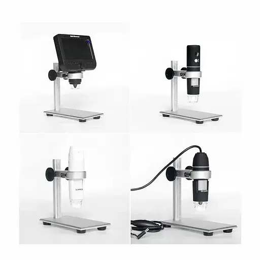 Штатив для микроскопа универсальный, алюминиевый, с регулировкой по высоте. - фото 4