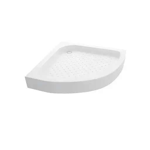 Поддон душевой низкий (полукруглый) WIZ 80х80х14 см. Акриловый с панелью и ножками - фото 3