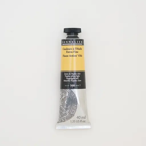 Олійна фарба Sennelier, 40 мл, професійна, S2, Неаполітанський жовтий світлий (Naples yellow light)