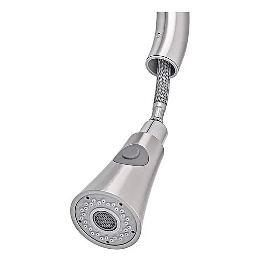 Змішувач для кухні з висувним виливом Armata SUS-014-B нержавіюча сталь CH6488 - фото 2