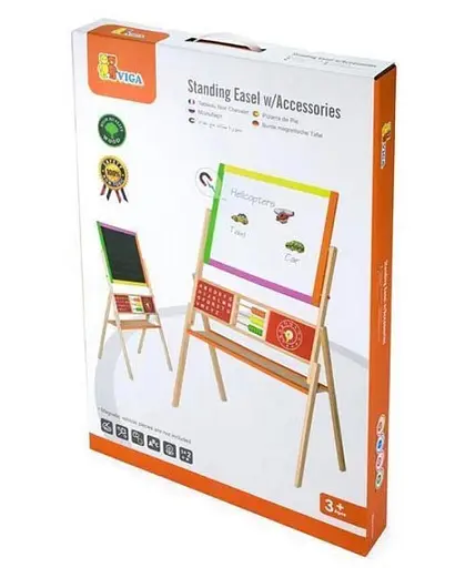 Деревянный мольберт Viga Toys 50951 двусторонний магнитный - фото 6