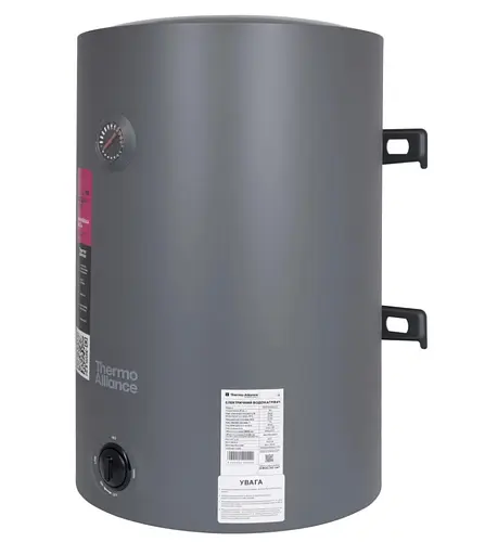 Водонагреватель электрический Thermo Alliance, 1500 Вт, мокрый ТЭН, 50 л универсальный, цилиндрический, серый (D50VH15Q2G) - фото 3
