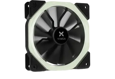 Вентилятор Vinga LED FAN-01 WHITE Black
