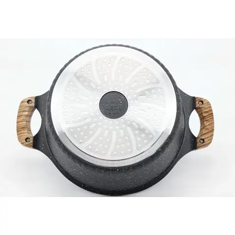 Набор посуды Styleberg ST-3035 7 предметов с крышками гранитное покрытие - фото 2