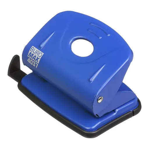 Діркопробивач металевий, до 20 аркушів, синій