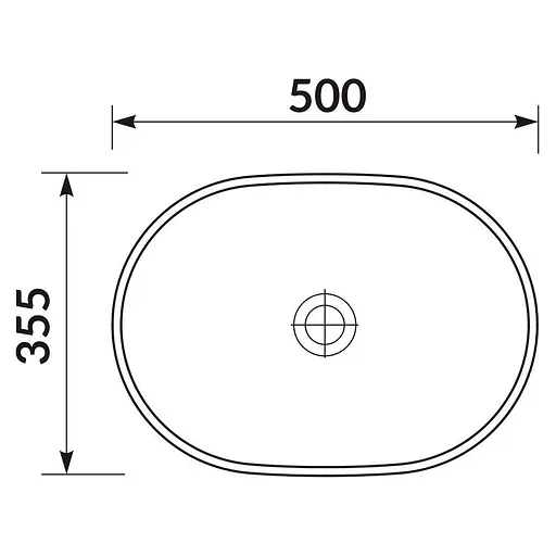 Умивальник на стільницю овальний Cersanit Moduo 50 K116-049 - фото 3