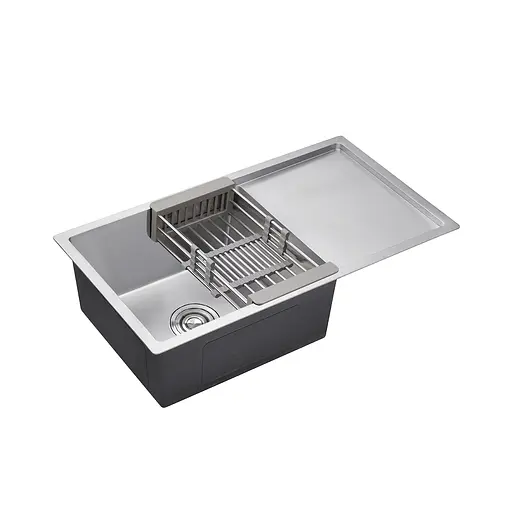 Кухонная мойка Kroner KRP Gebürstet - 7844HM (3,0/1,0 мм) CV025274, Нержавеющая сталь - фото 4