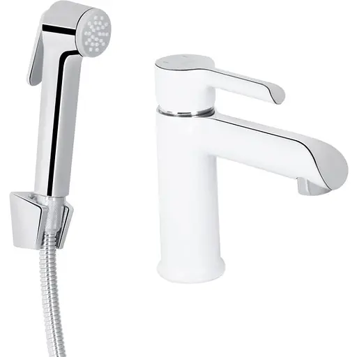 Змішувач для раковини Qtap Grand (з гігієнічним душем) QTGRA272CRW45671 - фото 1