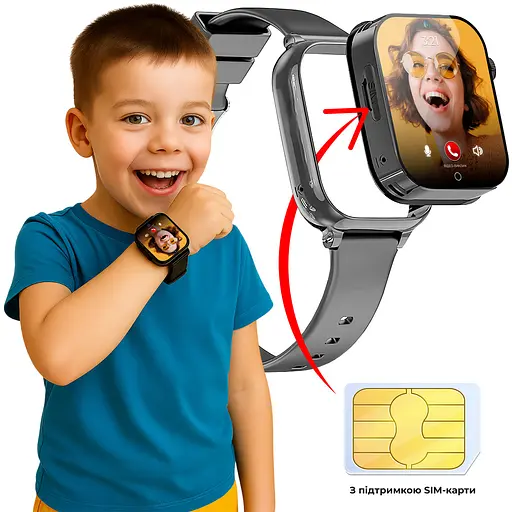 Детские смарт-часы JETIX G100 4G со сменным корпусом (в комплекте Черный, Синий, Желто-синий) - фото 3