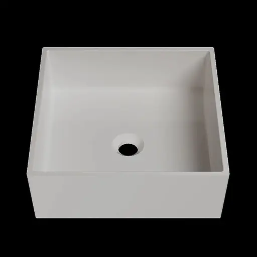 Раковина матова накладна Amidicon Ring 40 400x400 з литого каменю RING_40_MAT, Білий матовий - фото 1