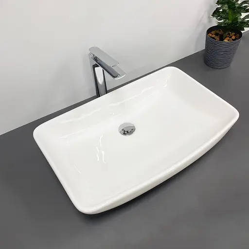 Умивальник VBI Silvi 60 white накладний VBI-015100, Білий - фото 3