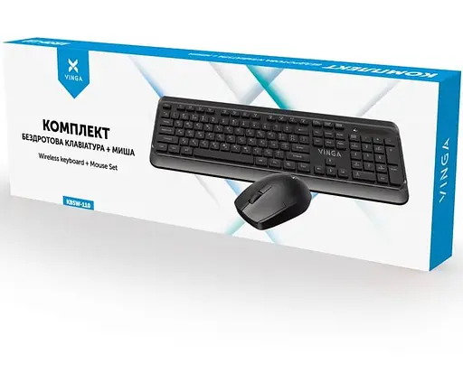 Комплект (клавіатура + миша) Vinga (KBSW-110) (KBSW-110 Black) - фото 6