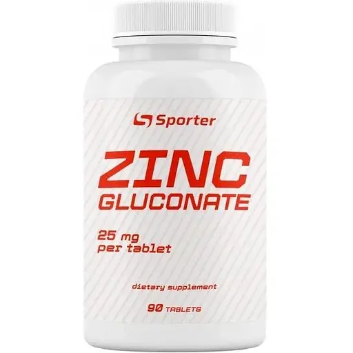 Цинк Sporter Zinc from Gluconate 25 мг 90 таб Nature's Plus (1091-820 461)