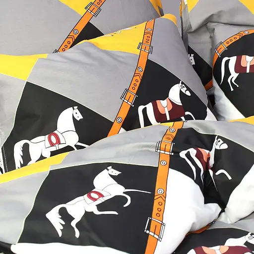 Семейный постельный комплект сатин серого цвета 328147 - фото 3