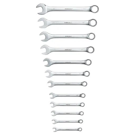 Ключи рожково-кидочные Sigma 12 шт 13-32 мм CrV satine (тк чехол) (6010211) - фото 3
