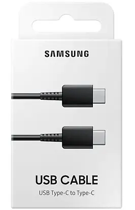 Кабель Samsung EP-DA705BBRGRU Type-C to Type-C Black (6576685) - фото 3