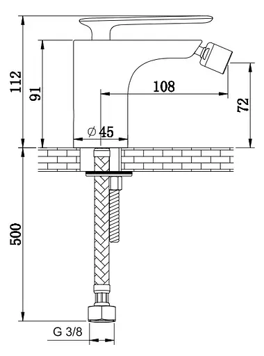 Смеситель для биде Kohlman Experience chrome QB130E Хром - фото 2