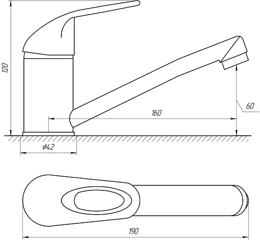 Змішувач для умивальника Globus Lux Sena GLS-203M Хром - фото 5