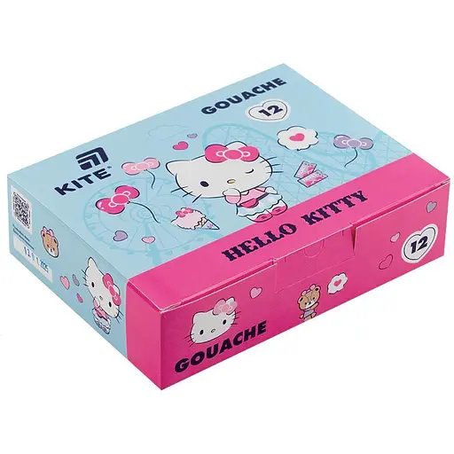 Гуаш Kite Hello Kitty 12 кольорів (HK25-063)