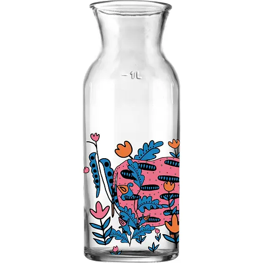 Набір для напоїв Concept Glass Prima Maria Фантастичний Звір графін 1 л та склянки 350 мл 2 шт. (PM/10835) - фото 2