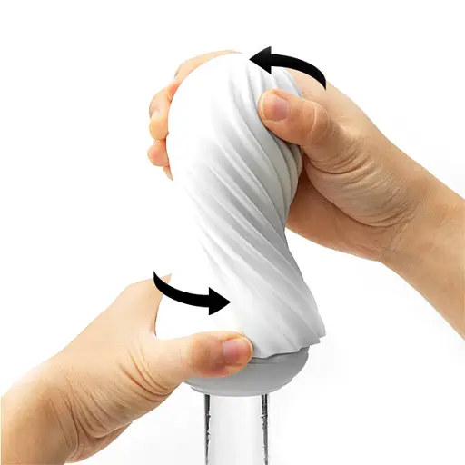 Мастурбатор Tenga Flex Silky White білий - фото 4
