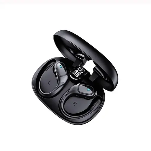 Спортивні Bluetooth навушники TWS BX28 із зарядним кейсом і активним шумозаглушенням Чорний - фото 3